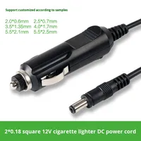 Câble d'alimentation allume-cigare 12V pour chargeur de voiture, pompe à air de voiture et oreiller de massage, avec prise mâle 5521
