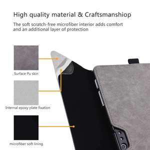 Étui tendance en cuir PU souple pour tablette, étui professionnel pour <span class=keywords><strong>Microsoft</strong></span> <span class=keywords><strong>Surface</strong></span> <span class=keywords><strong>Go</strong></span> 1 2 <span class=keywords><strong>3</strong></span> 4, support de tablette, <span class=keywords><strong>housse</strong></span> de protection - Product Image 5