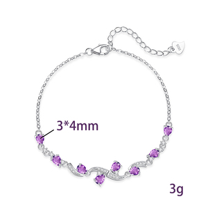 9 Bracelets ajustables unisexe en argent sterling 925 avec topaze bleue taille poire 3*4mm de haute qualité, pierre naturelle, cadeau idéal pour les fêtes - Product Image 6
