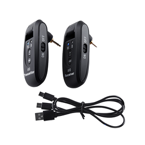 Portable Rechargeable <b>Wireless</b> Guitar <b>Transmitter</b> Receiver Low Latency 6.35mm Jack <b>Wireless</b> Audio System - Product Image 1