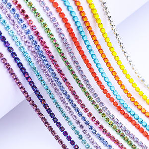 โซ่ถ้วยคริสตัลพลอยเทียมขนาด2/2.5/3.0/4มม. วัสดุเจาะแก้ว3D สำหรับตกแต่งกรอบโทรศัพท์มือถือ DIY - Product Image 5