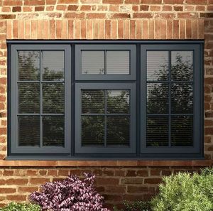 Ventana Francesa Moderna de Aluminio Negro con Doble Acristalamiento, Energía Solar y 5 Años de Garantía - Product Image 2