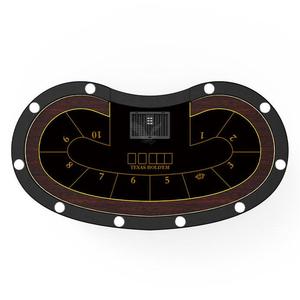 Yh 96Inch 10-Người Chơi Bán Buôn Giá Rẻ <span class=keywords><strong>Poker</strong></span> Bảng Gấp <span class=keywords><strong>Texas</strong></span> Hold'em Trò Chơi Bảng Đơn Giản Có Thể Gập Lại Đánh Bài Bảng Với LED Chiếu Sáng - Product Image 5