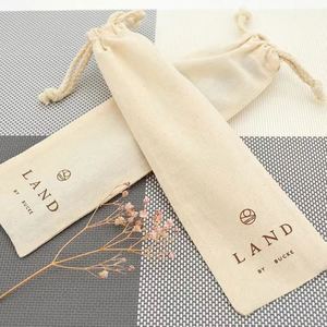 Custom Logo Eco-Friendly Recycled Organic Cotton Reusable Packing <b>Drawstring</b> <b>Pouch</b> Bags for Shopping for Jewelry Cosmetics Gifts - Product Image 1