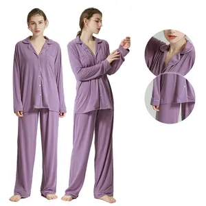 Women's Pyjamas Set Nightwear Long Sleeve Pijamas Home Clothes Sleeping Shirt Loungewear HomeWear Pajamas Sleepwear For Women