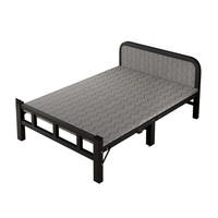 Cadre de lit pliant gain de place en fer vintage durable pour chambre d'hôtes, dortoir, bureau, hôtel