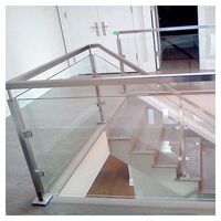 Rampe en verre Prima Urban Simple finition satinée, résistante à la pression, polie avec précision, pour balcon de condo