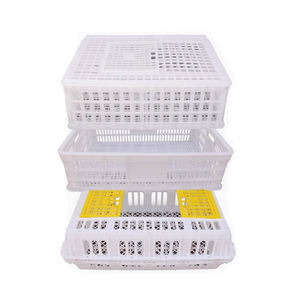 Tavşanlar için kullanılan tavuk kasaları taşıyan canlı tavuklar tavuk kümesi için profesyonel plastik taşıma sepeti - Product Image 1