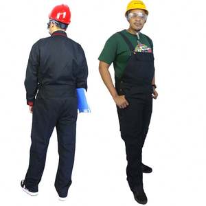 Ensemble de vêtements de travail à manches longues de printemps et d'automne pour hommes et femmes uniforme de travail industriel d'atelier d'usine - Product Image 1