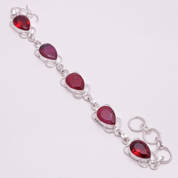 Pulsera de plata de ley 925 con piedras preciosas, joyería de plata con amatista y cuarzo, fabricante de joyería de plata antigua con piedras preciosas