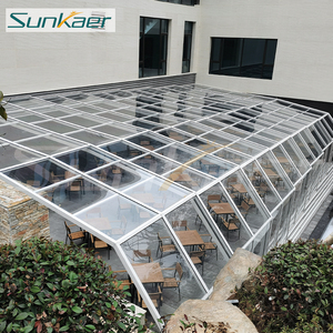 Les mieux notés de haute qualité extérieur véranda Polycarbonate Patio couverture balcon toit en aluminium verre maisons pour Patio balcon toit - Product Image 1