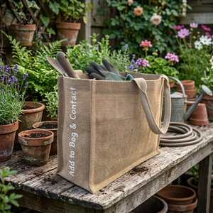 Most Demanded Modern Jute <b>Shopping</b> <b>Bag</b> Eco Friendly Natural Fiber <b>Reusable</b> Tote with Custom Branding for Grocery Retail - Product Image 1