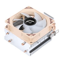 QiuzAim bureau Double Tube en cuivre 2011 dissipateur de chaleur tour X99 carte mère ordinateur CPU ventilateur X79 refroidissement par Air PWM contrôle de la température