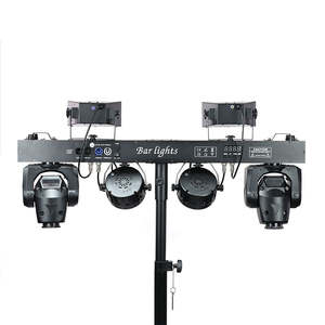 <span class=keywords><strong>Barre</strong></span> <span class=keywords><strong>de</strong></span> lumière portable LED Par Laser ILS FX Butterfly Strobe Wash avec DMX, support et sac <span class=keywords><strong>de</strong></span> transport pour DJ, soirées et événements disco - Product Image 6