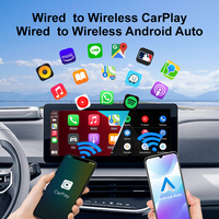 Nouvelle voiture Ai Player Fast Plug And Play Voice Radio Sound Control 2 In1 Filaire à Sans Fil Android Auto Carplay Usb Ai Box Pour Apple