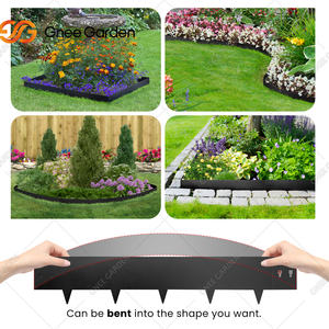 GNEE Bordure de paysage en vinyle noir pour jardins modernes - Product Image 6