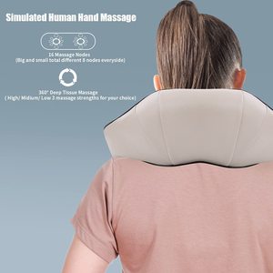 Ev ofis kullanımı için 3 modları ile boyun ve sırt için masaj derin doku 3d yoğurma şal, elektrik <span class=keywords><strong>Shiatsu</strong></span> masaj - Product Image 4