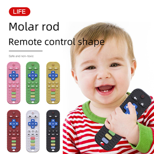 BPA-free mềm Silicone Teether cho trẻ sơ sinh TV hình dạng từ xa Chewable đồ chơi thân thiện với môi lá thiết kế bé quà tặng - Product Image 3
