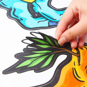 カスタムファブリック接着剤リムーバブル印刷デカールPVCビニール防水家の装飾子供用ウォールステッカー子供用リビングルーム - Product Image 4