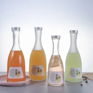 CD-44 Credible Creative Japanese Round Wine Glass Bottle with cork glass bottle