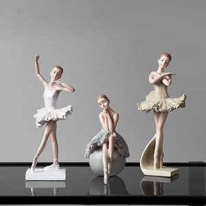 Adornos de Resina de Bailarina de <span class=keywords><strong>Ballet</strong></span>, Decoraciones Artísticas para el Hogar, Regalo de Cumpleaños - Product Image 1