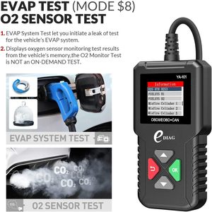 USA EU Warehouse EDIAG YA101 Auto Code Reader for Check Engine Light Can Fd EOBD OBD2 Diagnostic <b>Machine</b> - Product Image 6