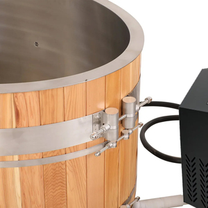 อ่างน้ำแข็งพรีเมียมไม้ซีดาร์แดงแคนาดา พร้อมแผ่นรองสแตนเลส - Product Image 2