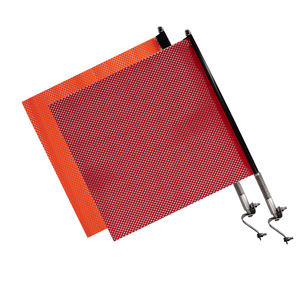 FMCSA 393.87 Approved Polyester Jersey Mesh Safety Flag with Mounting <b>Kit</b> Safety Flag with Stainless Steel Rod - Product Image 1