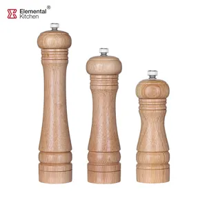 High Quality Kitchen Wood Manual Salt And Pepper Grinder Spice Mill Set