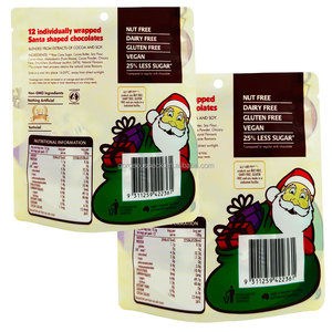 ถุงบรรจุภัณฑ์พลาสติกถุงซิปล็อคอาหารขนมคุกกี้ขนมคริสต์มาสพิมพ์ลายแบบกำหนดเอง - Product Image 2