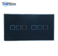Topshine EU UK 6 Gang Alexa et google Home Commutateur mural Wifi activé