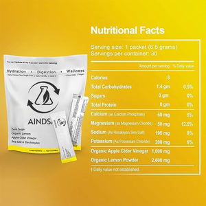 Suplemento de polvo de vitamina vegana Niveles de energía de refuerzo inmunológico con polvo de electrolito de magnesio y zinc para adultos - Product Image 2