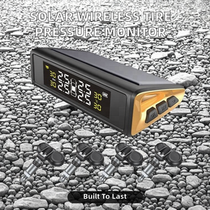 High Quality Digital Wireless Solar 12V <b>TPMS</b> Car Tire Monitor Alarm System With External Sensor VT-TP2021E Digital Tire - Product Image 4