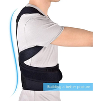 Femmes Hommes Posture Correcteur Ceinture de soutien du dos Corset Bandage d'épaule Ceinture arrière