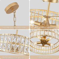 Lustre suspendu en cristal classique personnalisé, hauteur réglable, pour hôtel, restaurant, cuisine, salon, décoration, lampe suspendue