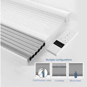 ستائر نوافذ آلية كهربائية على شكل خلية النحل، ستائر خلوية كهربائية معتمة للنوافذ - Product Image 2