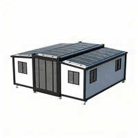 Maison préfabriquée pliable à énergie solaire, conteneur de 20 pieds, confortable, compacte, micro-maison, espace modulaire, gain de place, 18 m²