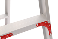 PiCa (PiCa) Pica Corporation Échelles pliantes modernes pour appartements 5 marches 140 cm Aluminium Argent K-150D