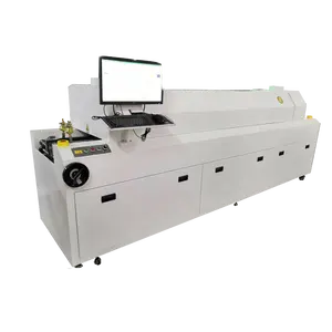 Six zones hot air reflow oven for pcb soldering for sale welding equipment smt reflow oven machine