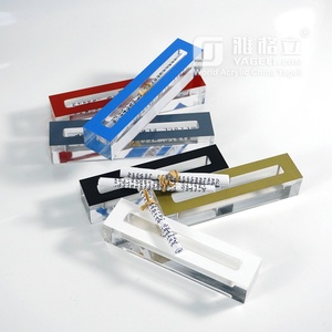 Support de présentation de gâteau d'anniversaire en acrylique transparent à 3 niveaux, personnalisable, avec rangement, couleur et logo sur mesure - Product Image 1