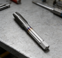Tarauds de machine HSS M35 Co5 HSSE à revêtement TiCN longue durée, à pointe spirale, avec pas de filetage fin et grossier M12 pour le perçage de métaux durs