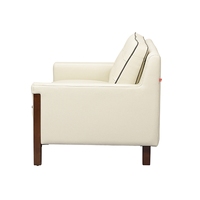 Sofá en Forma de L de Cuero Genuino de Alta Calidad, Personalizado, Directo de Fábrica, para Villa, 2 Plazas, Muebles para Hoteles, Oficinas y Recepción