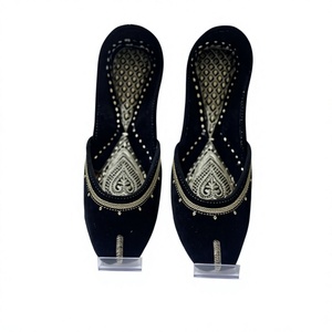 BS INTERNATIONAL Women's Genuine Leather Traditional Indian Walking Shoes Embroidery Slip-On Closure High Comfort Mixed Colors - Product Image 2