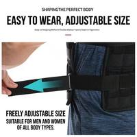 Gilet lesté professionnel réglable en maille respirante pour la course et l'entraînement, avec plaques en acier, pour la gym à domicile et le fitness