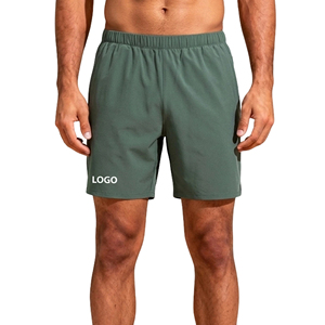 Shorts de sport amples et flexibles pour hommes, séchage rapide, tissu extensible anti-humidité, taille élastique avec cordon de serrage interne, deux poches latérales - Product Image 1