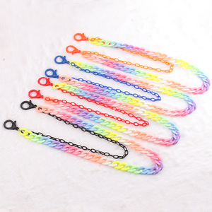 โซ่คล้องกางเกงเรซิ่นสองชั้นสีลูกกวาดสำหรับผู้หญิง เครื่องประดับแฟชั่นสตรีทแวร์ - Product Image 4