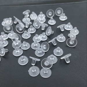 Transparent Silicone Earplugs Round <b>Disc</b> For Earring Making Jewelry Accessories 10000 Pieces Pack - Product Image 2