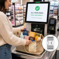 Étiquette RFID UHF UCODE X 33x18mm GS1 Gen2v2 Flexible EPC 96-208bit, Étiquette imprimable au niveau de l'article pour le commerce de détail, l'habillement, les soins de santé et l'alimentation