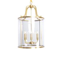Lustre suspendu en verre style cage à oiseaux au design rétro, abat-jour en forme de cadre pour hall, lampe suspendue pour couloir, lampe suspendue en cuivre pour intérieur