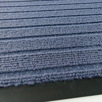 Grenzüberschreitender Großhandel Maßgefertigte Eingangstürmatte Verschleißfest für Sieben-Streifen-Design Moderne Einfarbige Teppichmatte aus Polyester